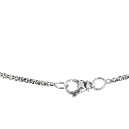 David Yurman Sterling Silver Blue Topaz Sapphire 7mm Petite Cable Candy Pendant Necklace 3 of 5