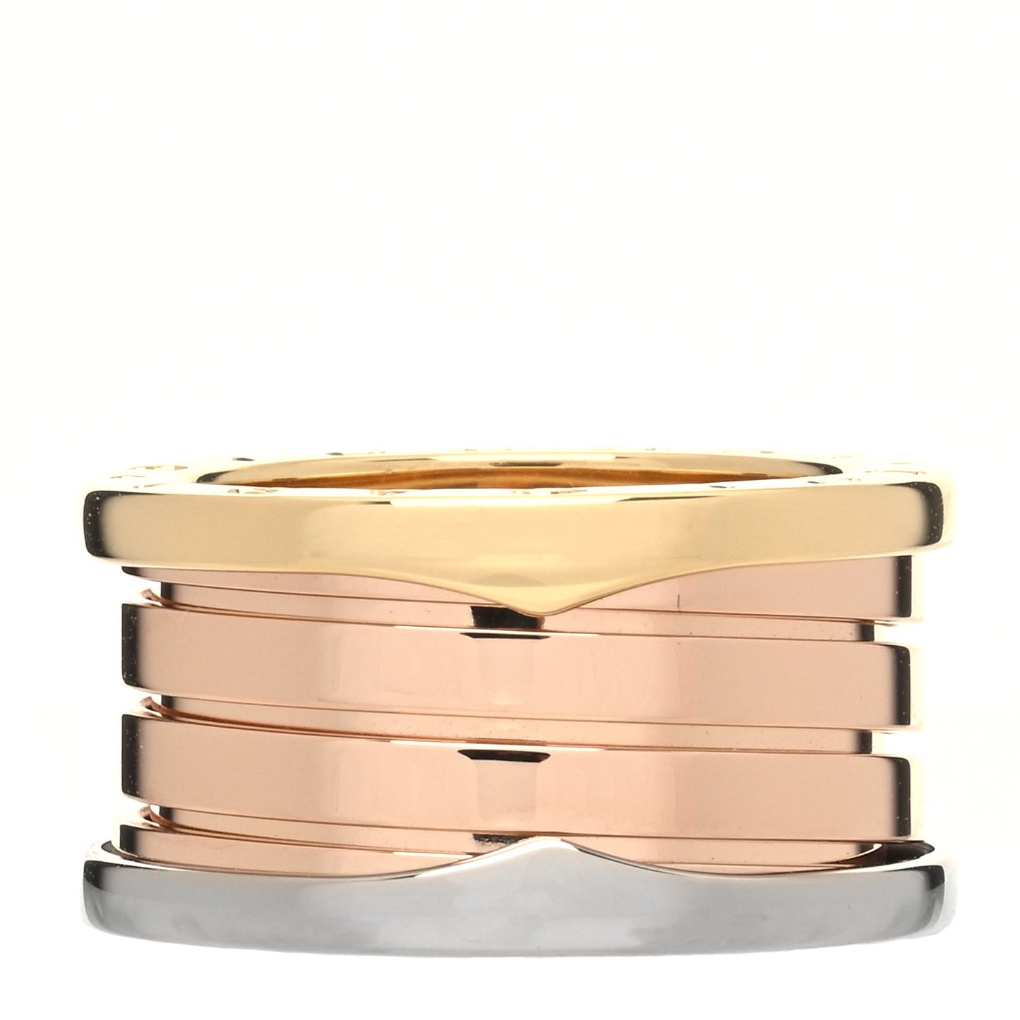 18K Rose White Yellow Gold B.Zero1 Four-Band Ring 51 5.75