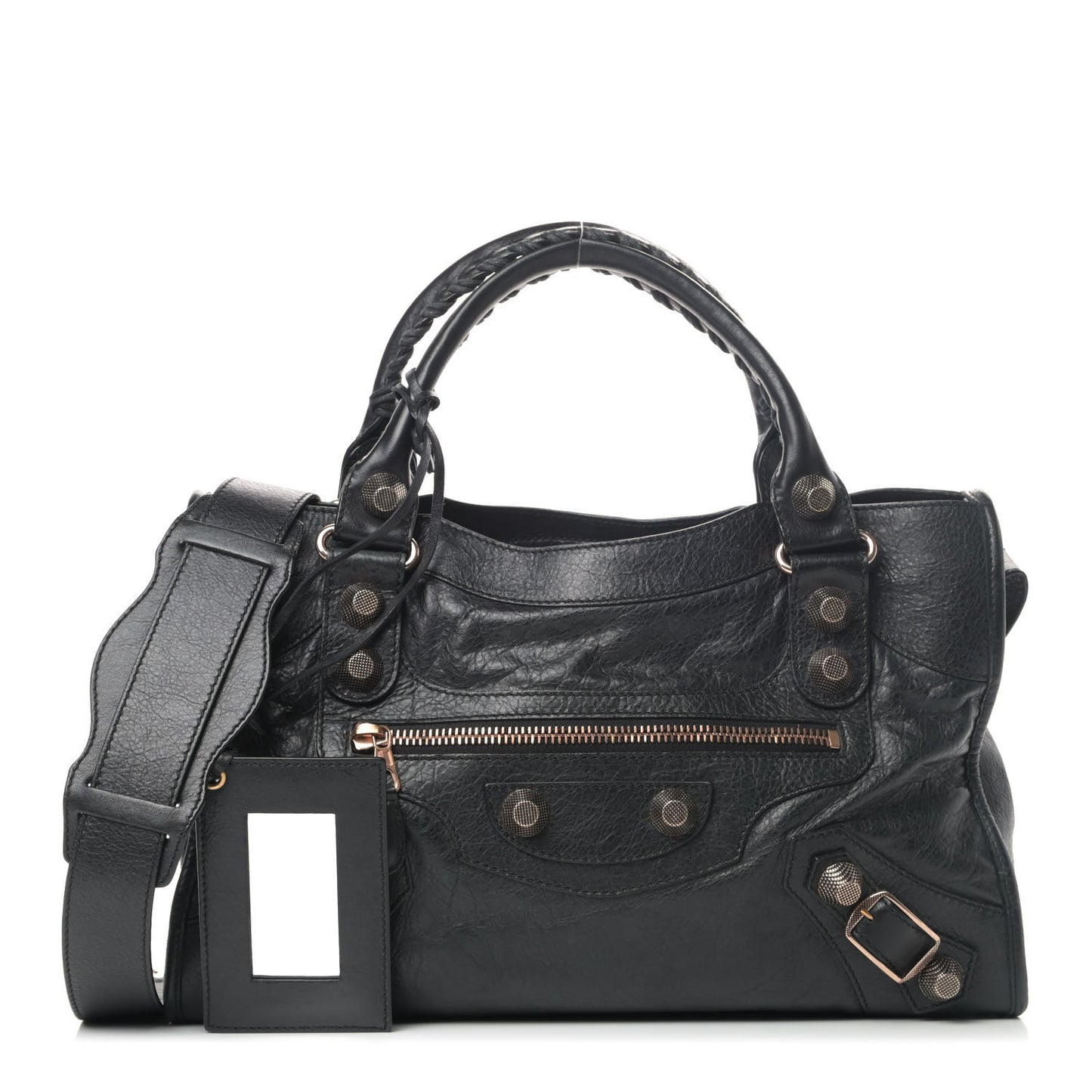 Agneau Giant 21 Rose Gold Hardware City Black