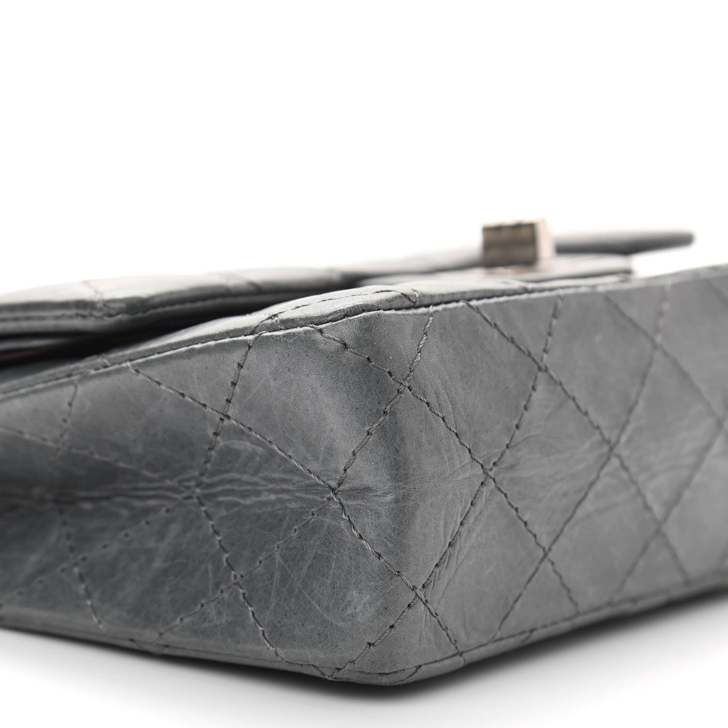 Aged Calfskin 50th Anniversary 2.55 Reissue 224 Flap Grey