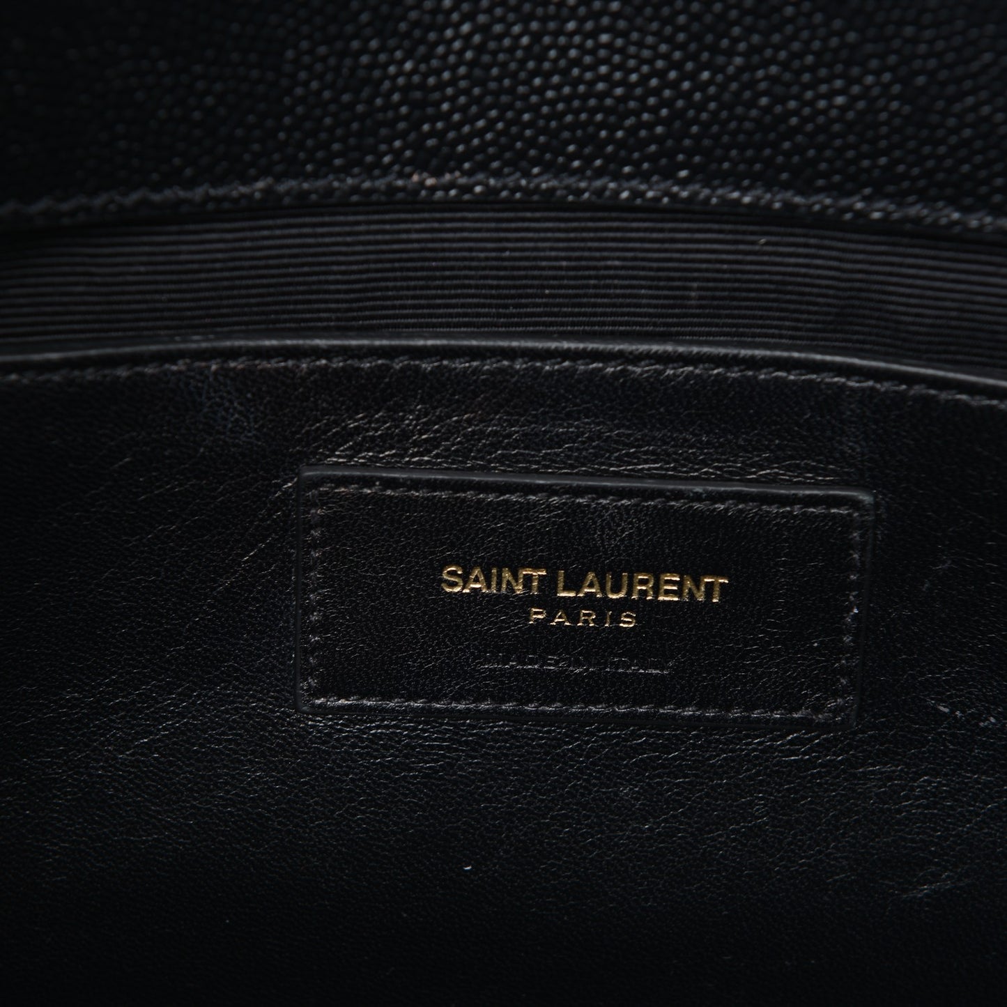 Grain De Poudre Monogram Cassandre Clutch Black