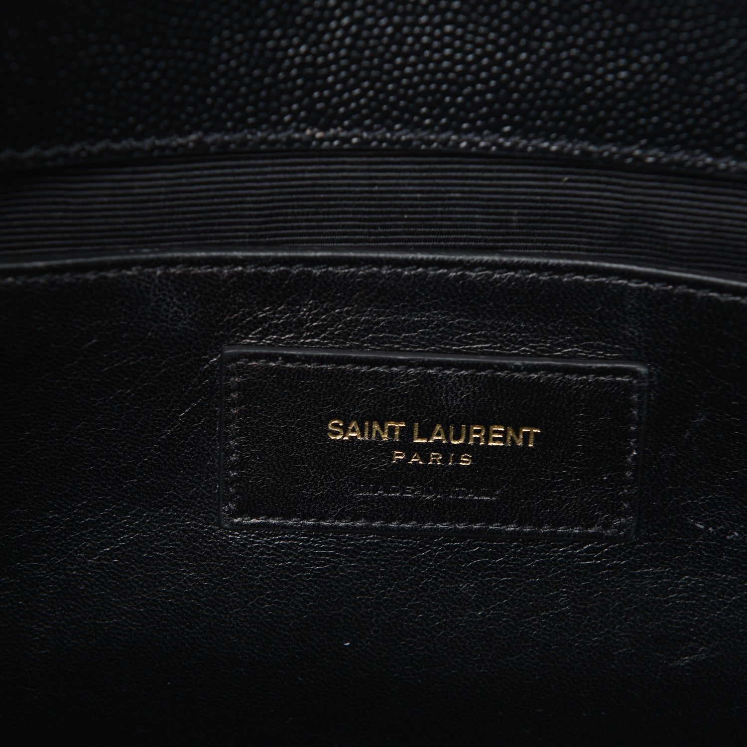 Saint Laurent Grain De Poudre Monogram Cassandre Clutch Black 7 of 8