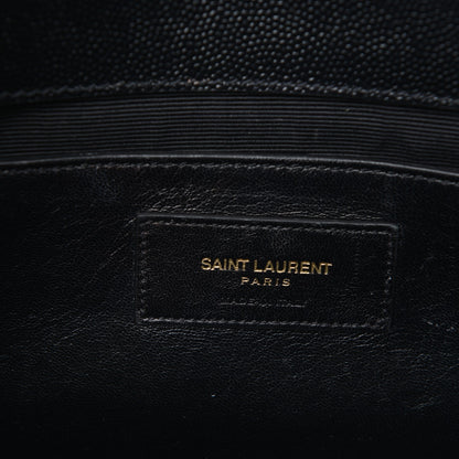 Saint Laurent Grain De Poudre Monogram Cassandre Clutch Black 7 of 8