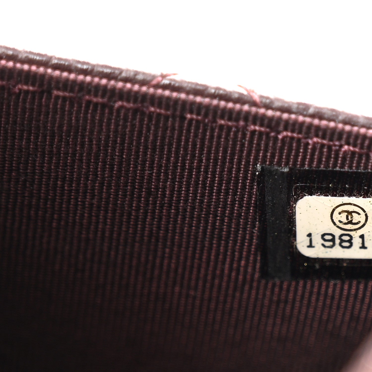Chanel Caviar Quilted Wallet on Chain WOC Burgundy 8 of 12