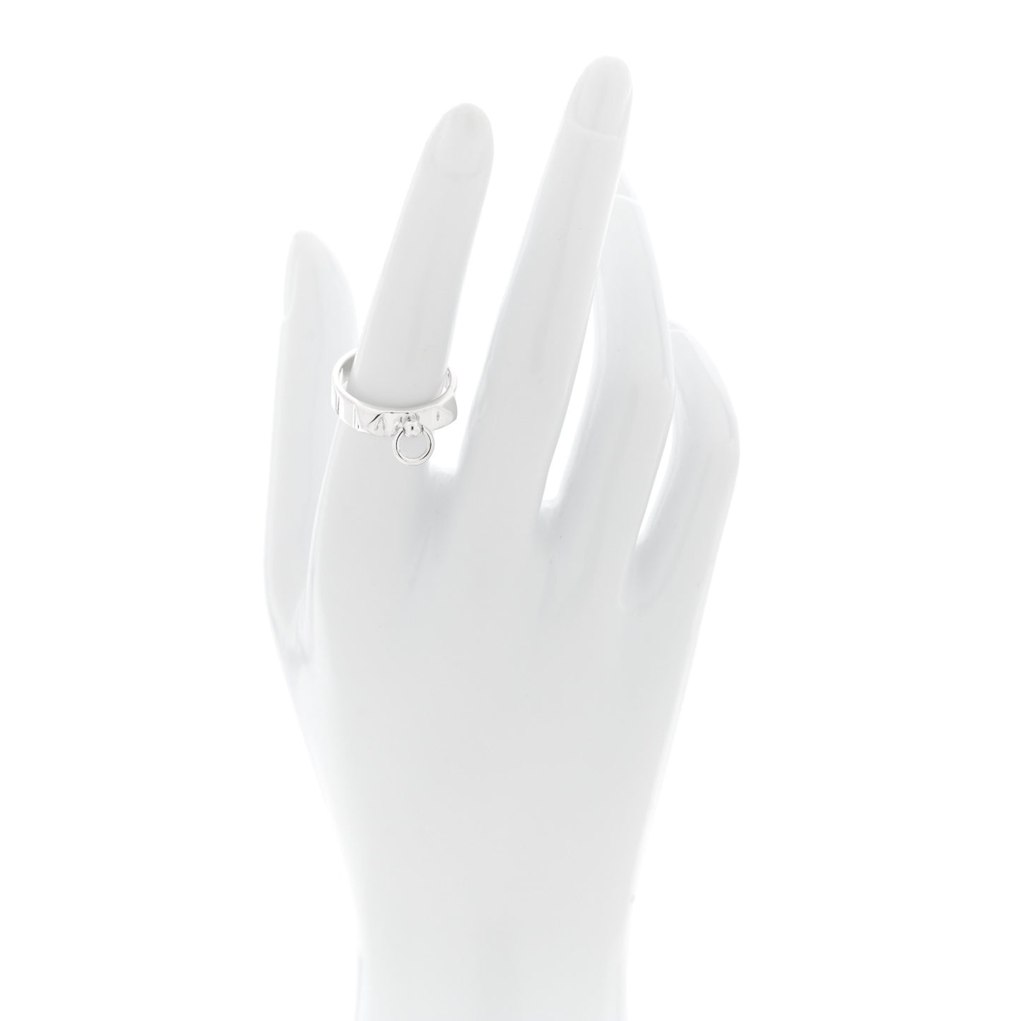 Sterling Silver PM Collier De Chien Ring 55 7.25