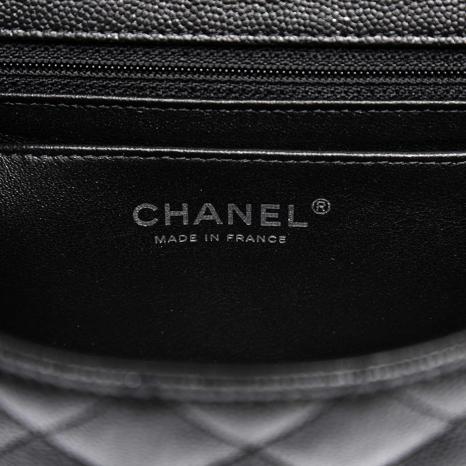 Chanel Iridescent Caviar Quilted Mini Rectangular Flap Black 6 of 9