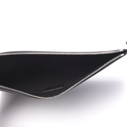 Givenchy Textured Coated Canvas Iconic Prints Flat Medium Clutch Bag Black 4 of 8