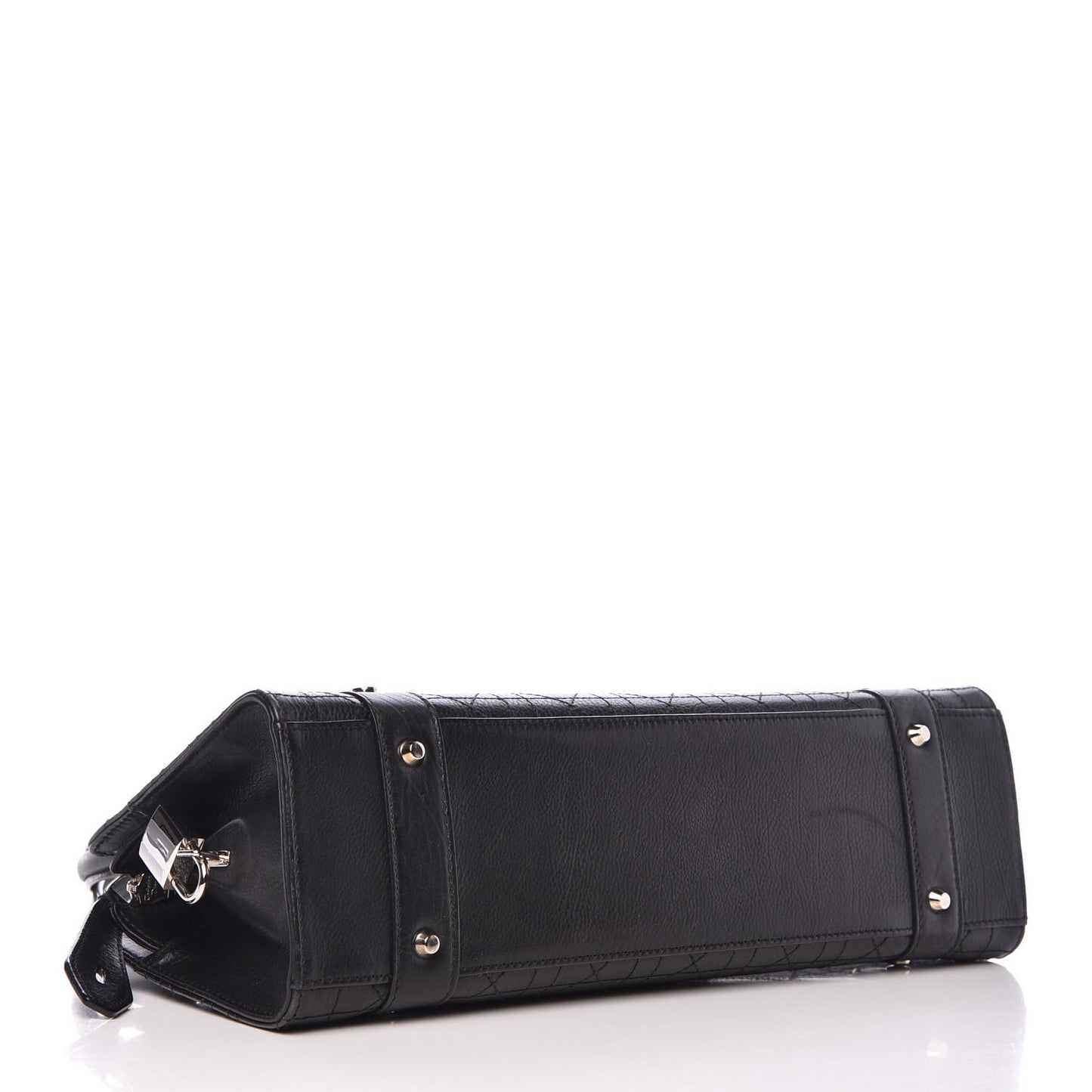 Calfskin Cannage Stitched East West Lady Dior Black