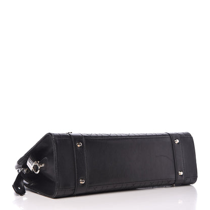 Christian Dior Calfskin Cannage Stitched East West Lady Dior Black 4 of 11