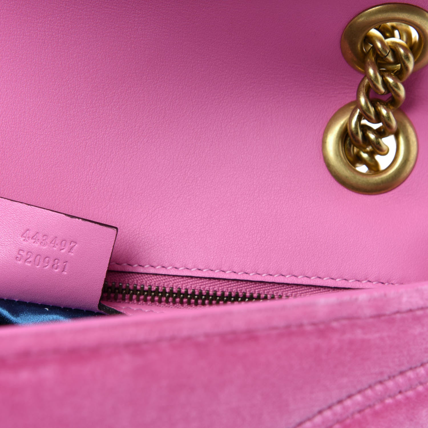 Gucci Velvet Matelasse Marquise Crystals Embroidered Small GG Marmont Shoulder Bag Malva 10 of 11