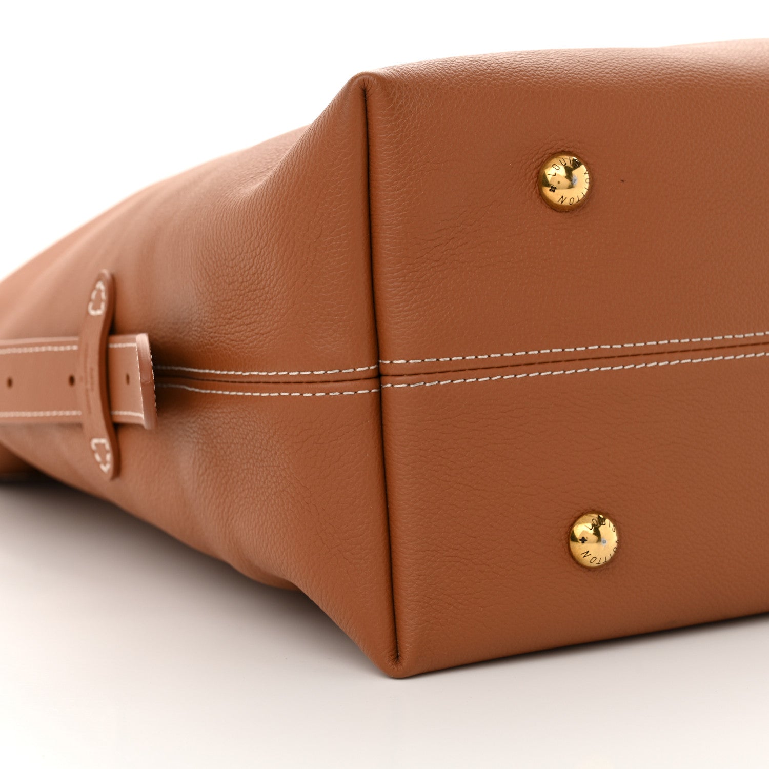 Louis Vuitton Grained Calfskin Low Key Hobo MM Cognac 9 of 10