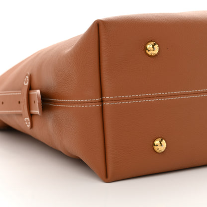 Louis Vuitton Grained Calfskin Low Key Hobo MM Cognac 9 of 10