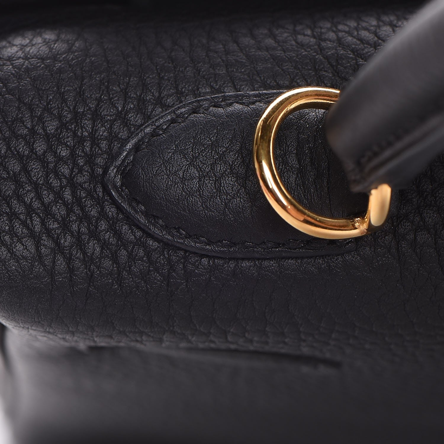 Hermes Togo Kelly Retourne 25 Black 15 of 36