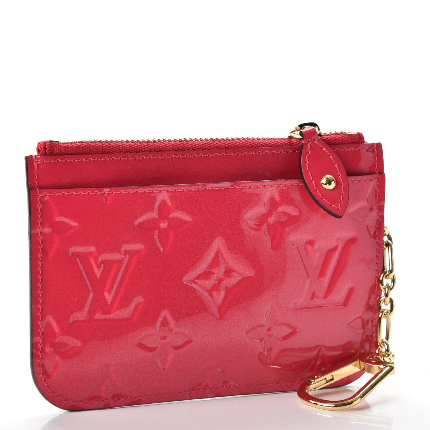 Louis Vuitton Vernis Key Pouch Hot Pink 3 of 8