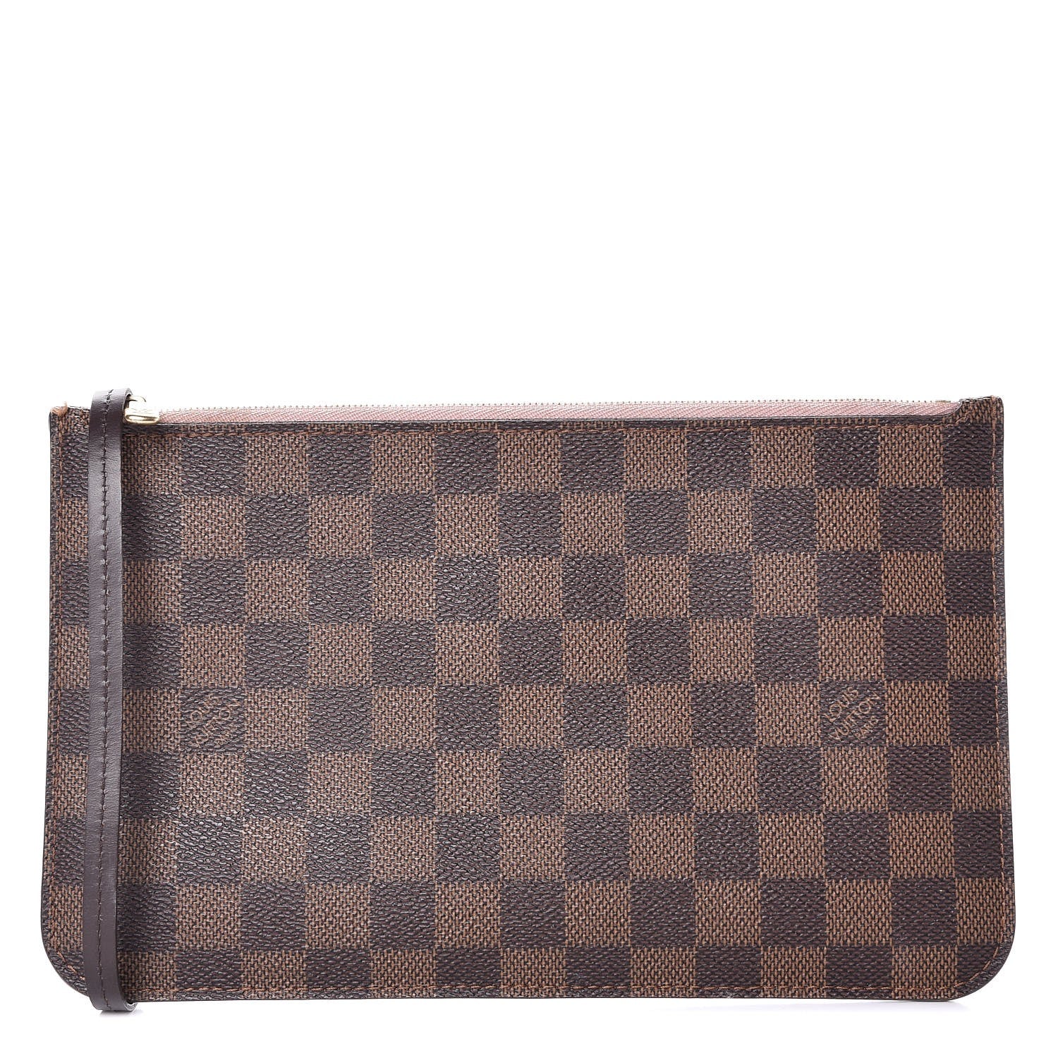 Louis Vuitton Damier Ebene Neverfull MM GM Pochette Rose Ballerine 1 of 10