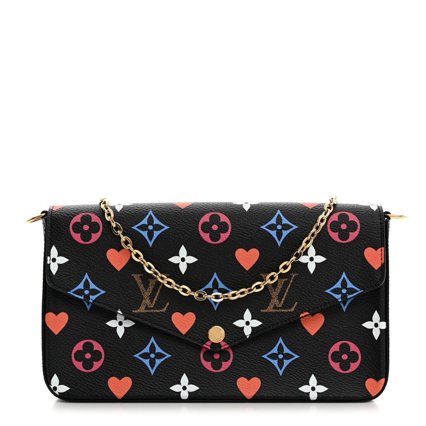 Game On Felicie Chain Wallet Black