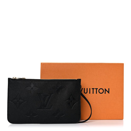 Louis Vuitton Empreinte Monogram Giant Neverfull MM Pochette Black 8 of 8
