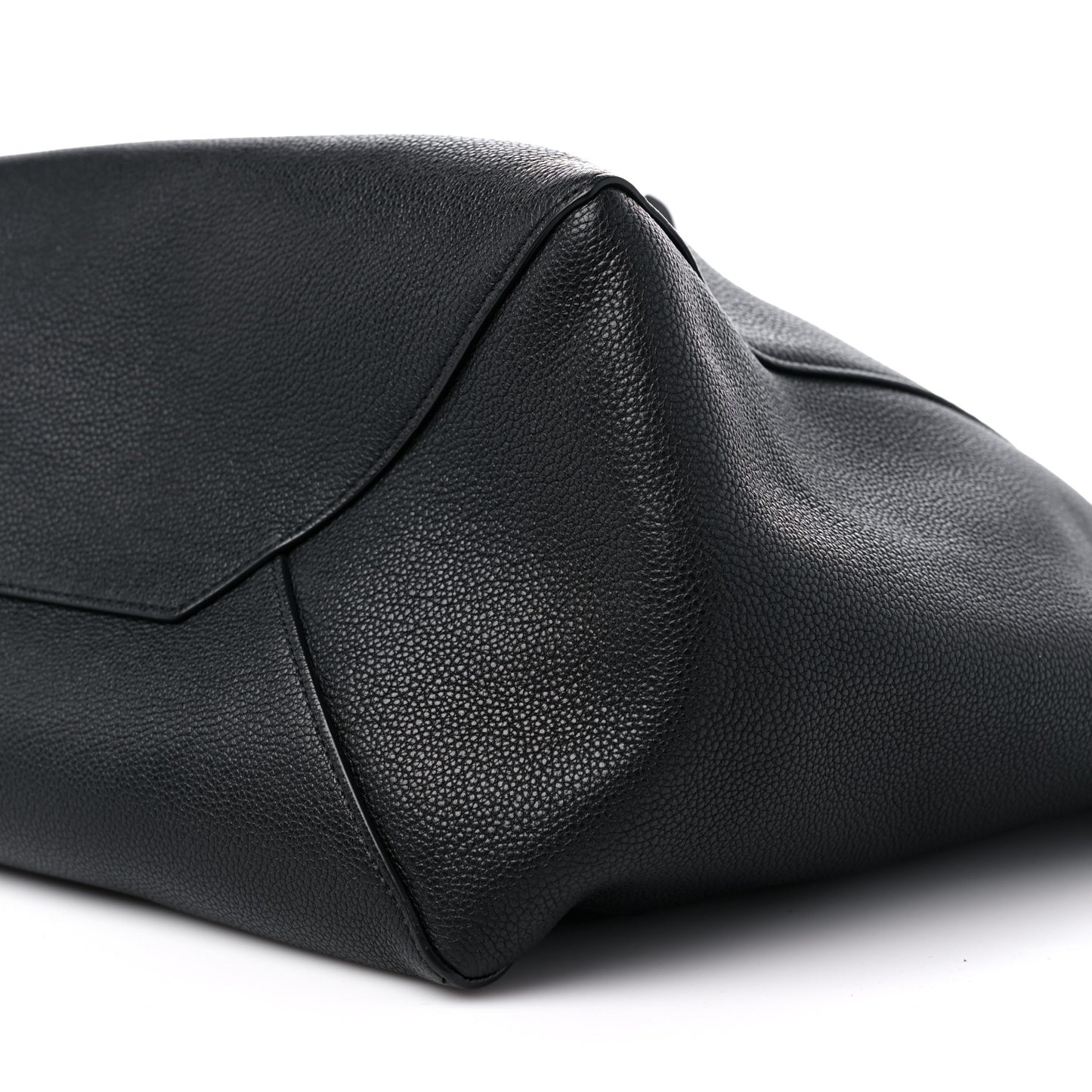 Soft Grained Calfskin Medium Belt Cabas Phantom Black