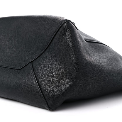 Celine Soft Grained Calfskin Medium Belt Cabas Phantom Black 9 of 11