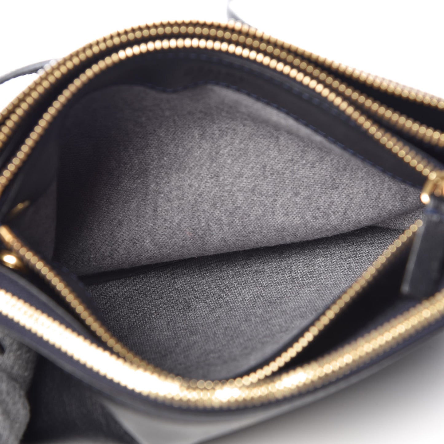 Lambskin Small Trio Crossbody Bag Navy Blue