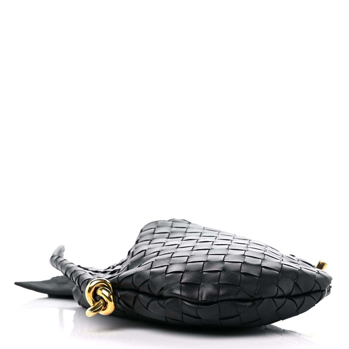Nappa Intrecciato Small Solstice Hobo Black