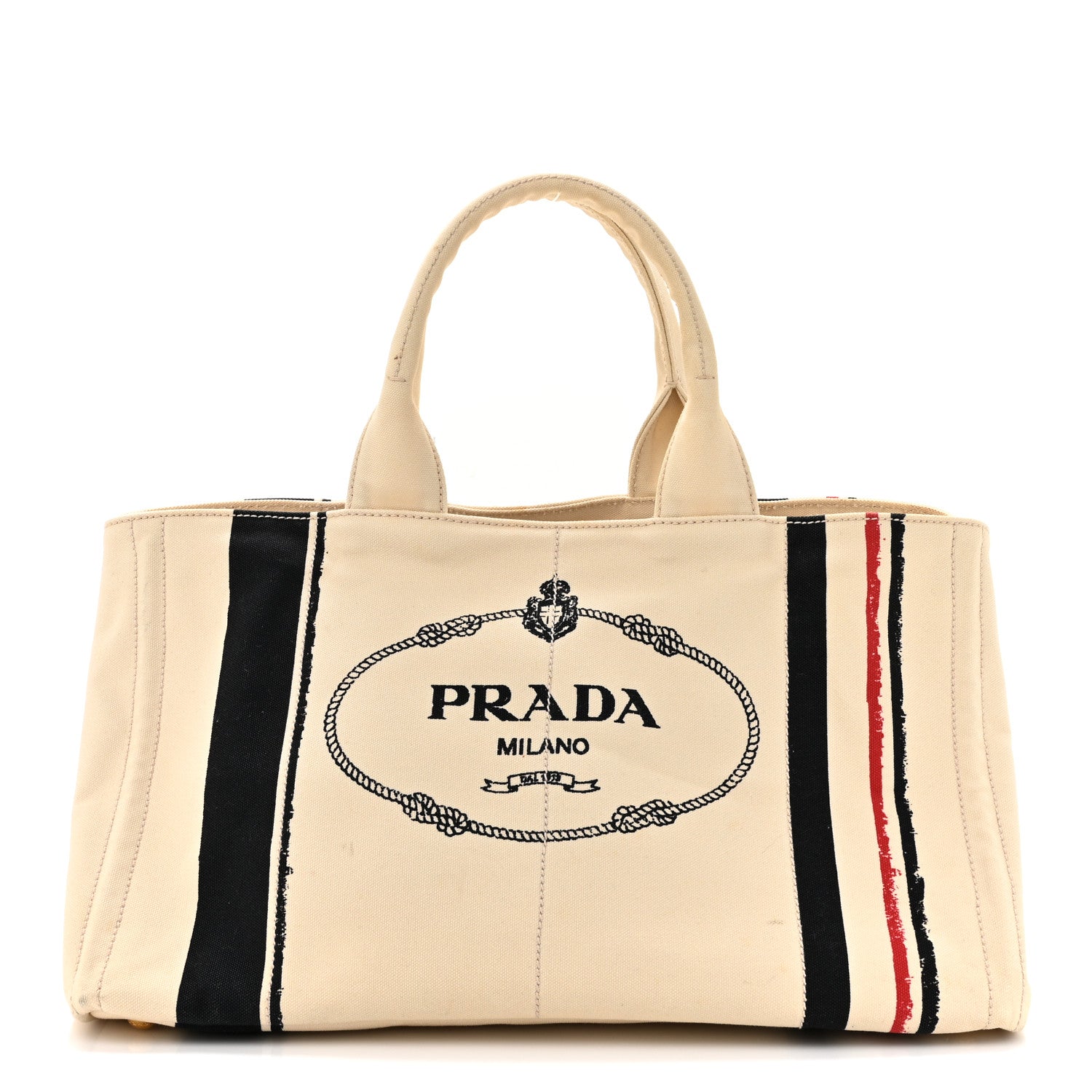 Prada Canapa Logo Tote Grezzo 1 of 18