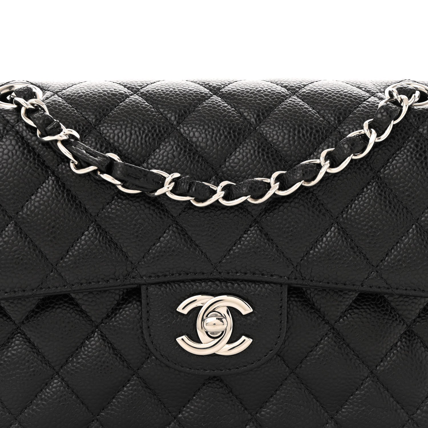 Chanel Caviar Quilted Small Double Flap Black 8 of 12