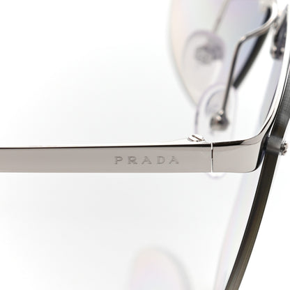 Prada Cat Eye Sunglasses SPR 68T Silver 7 of 8