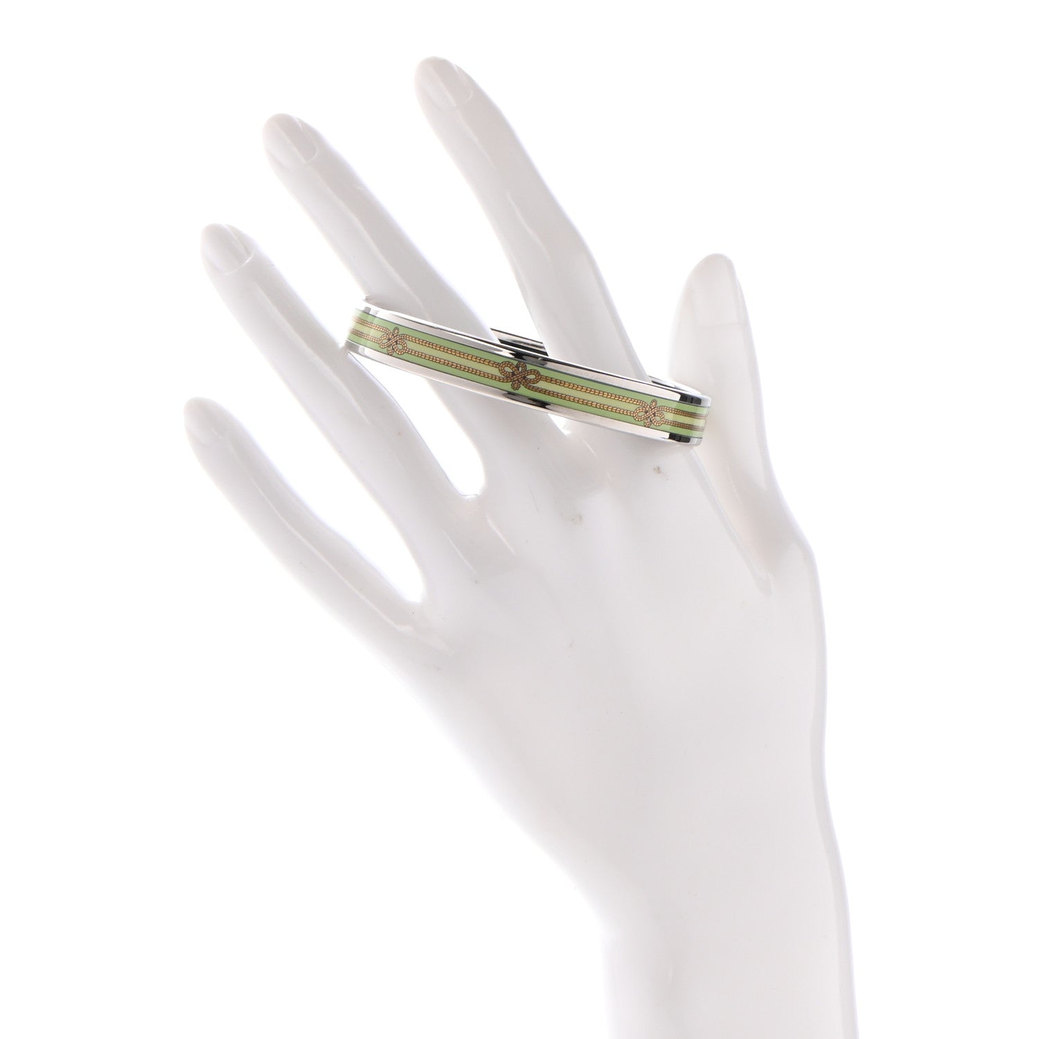 Hermes Enamel Printed Rope Narrow Bracelet 65 2 of 5