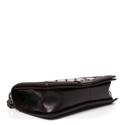 Chanel Goatskin Quilted New Medium Boy Handle Flap Burgundy 4 of 10