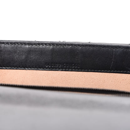 Gucci Calfskin Matelasse Mini GG Marmont Chain Wallet Black 6 of 15