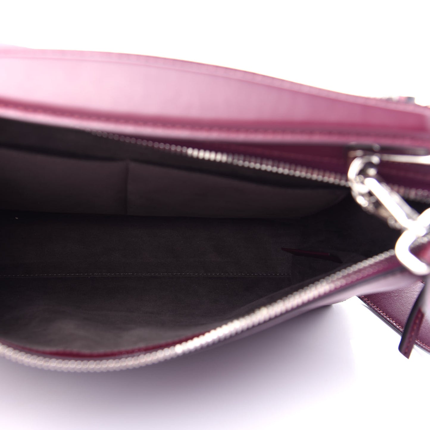 Vitello Baltico Dolce Shiny Nappa Lace Up DotCom Satchel Bordeaux