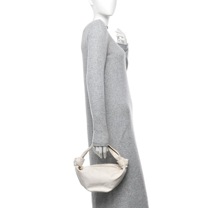 Bottega Veneta Calfskin Mini Double Knot Bag White 2 of 11