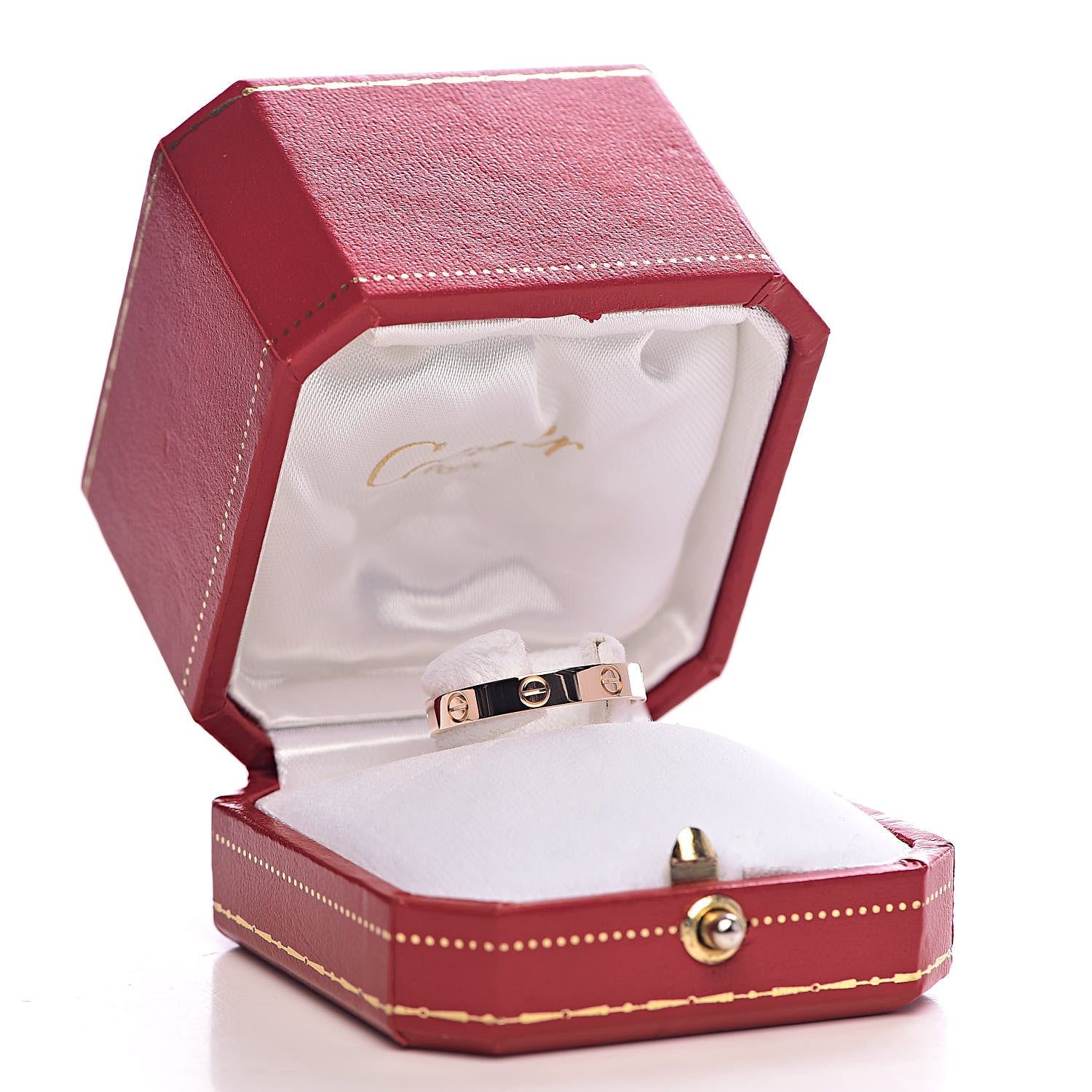 Cartier 18K Pink Gold 3.5mm LOVE Wedding Band Ring 61 9.5 5 of 5