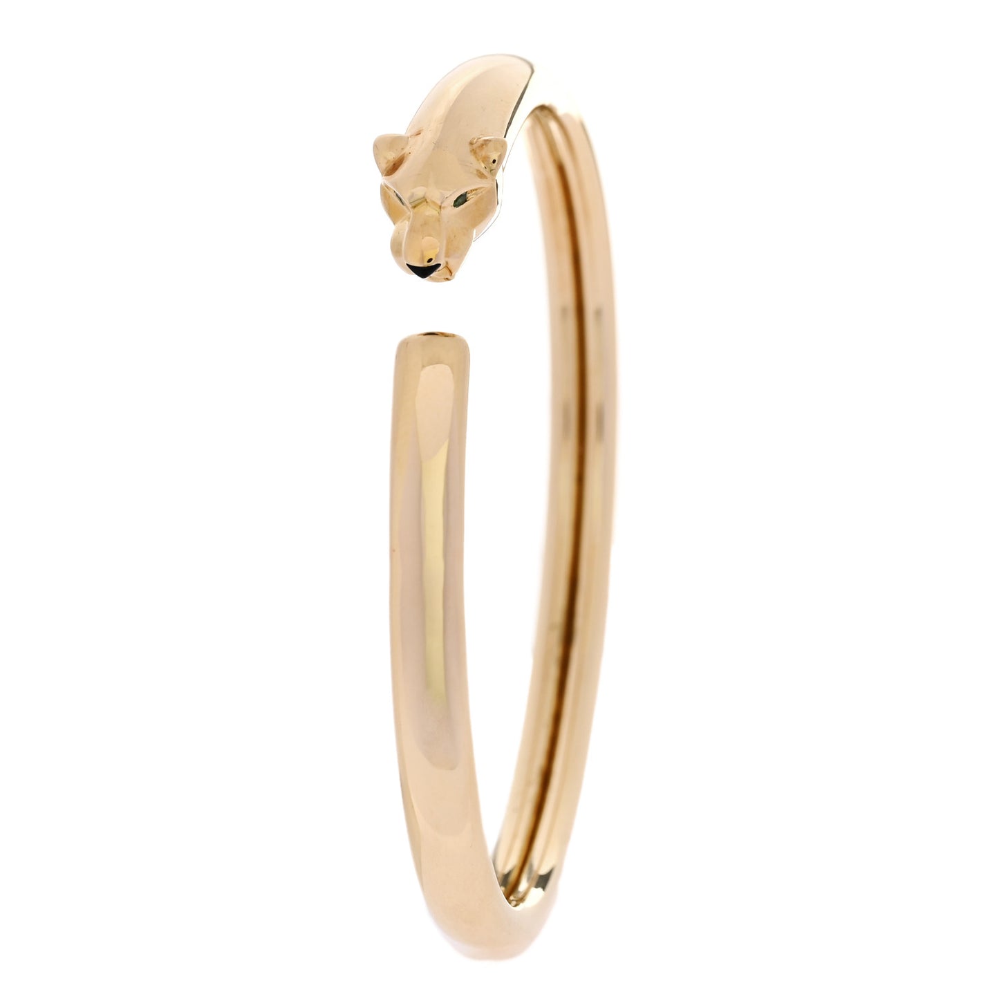18K Yellow Gold Tsavorite Black Onyx Panthere De Cartier Bracelet