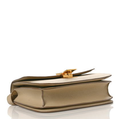 Celine Goatskin Medium Classic Box Flap Bag Dune 4 of 8