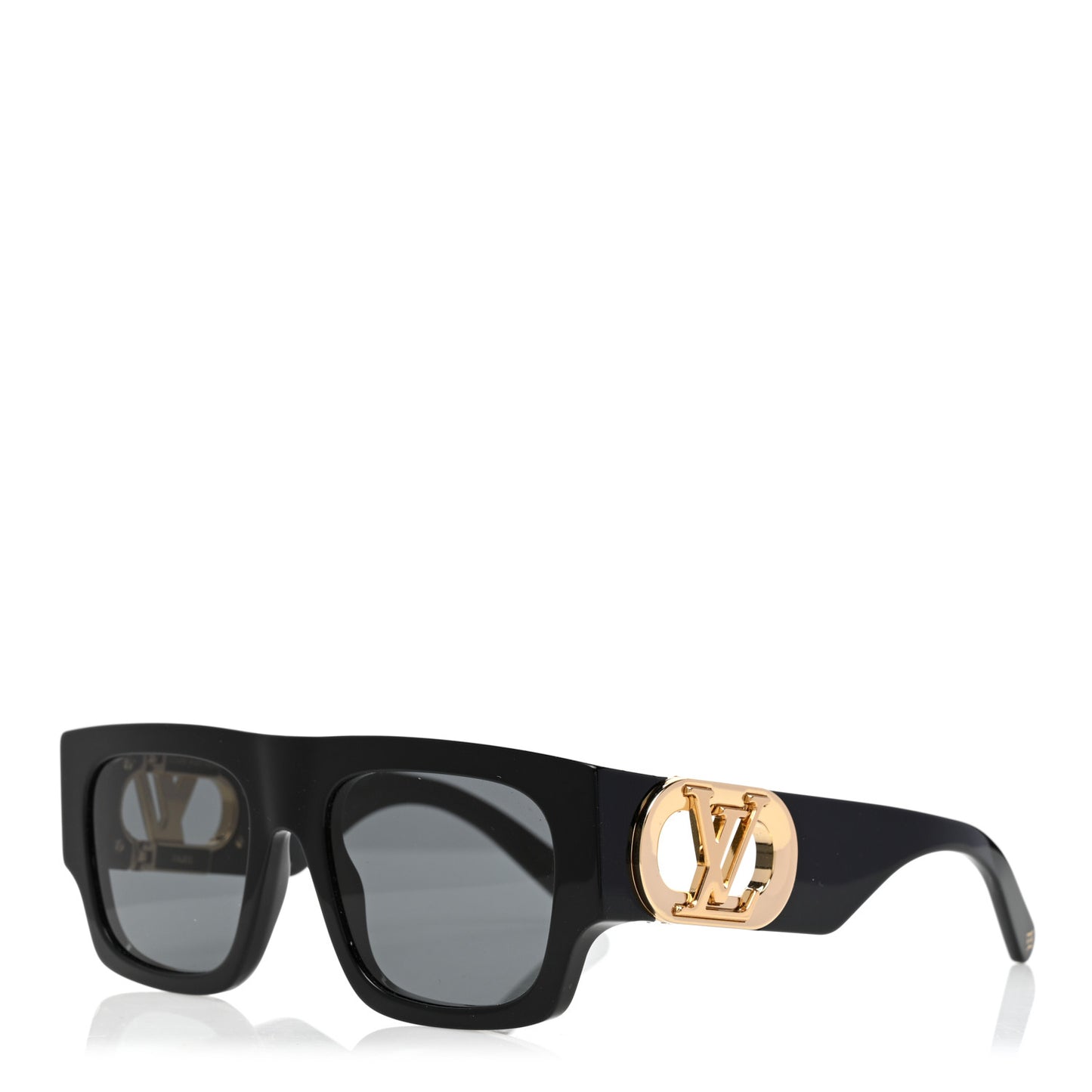 Acetate LV Link Square Sunglasses Z1478E Black