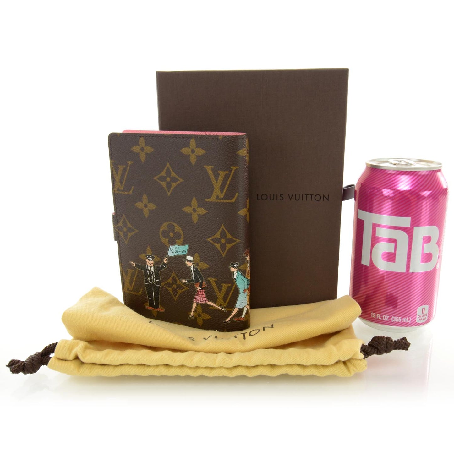 Monogram Illustre Small Ring Agenda Rose w Pen