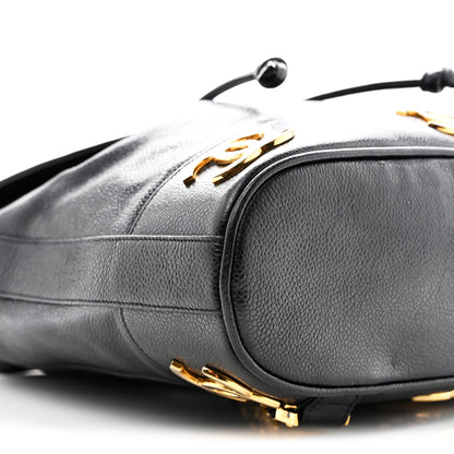 Chanel Caviar Triple CC Backpack Black 12 of 17