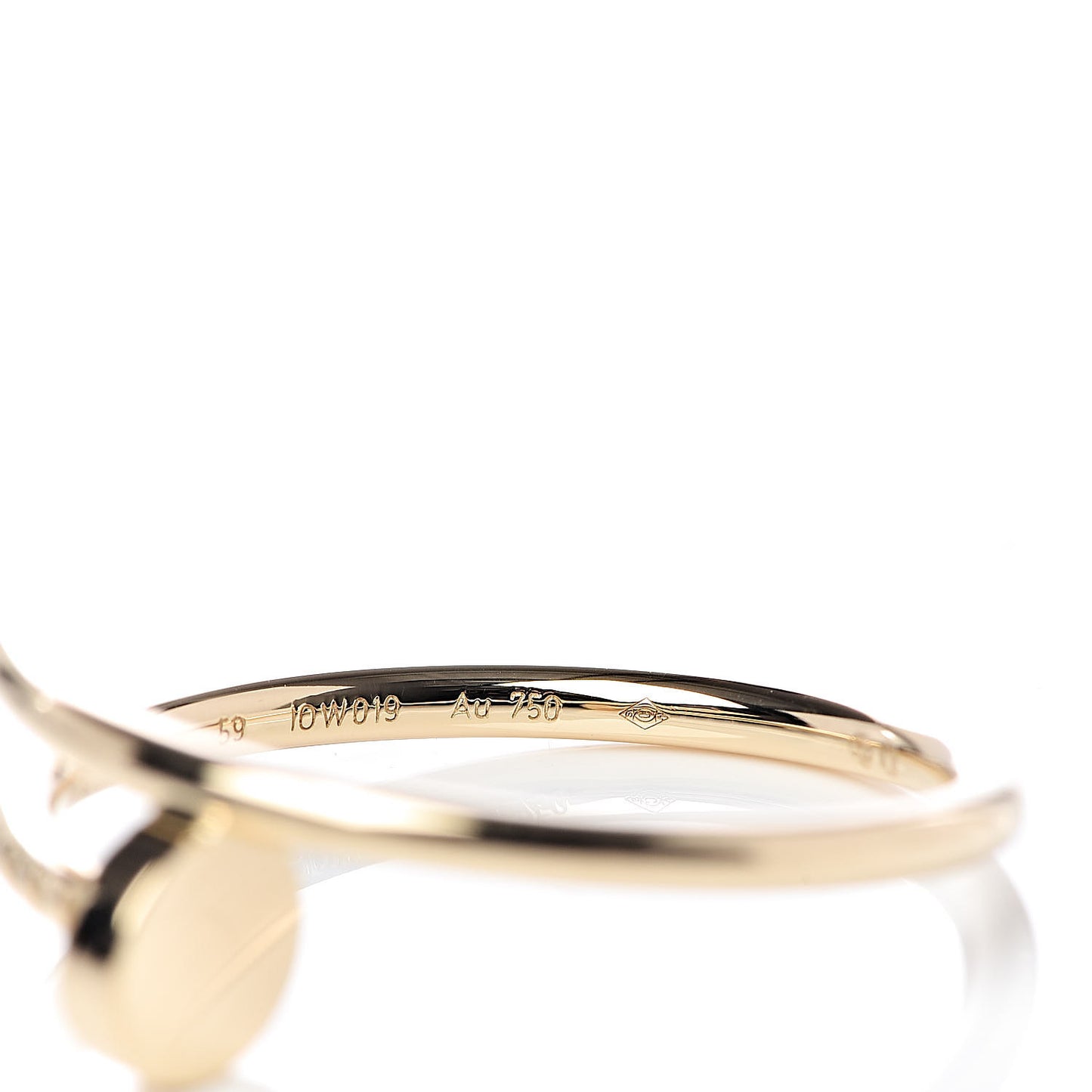 18K Yellow Gold Small Juste Un Clou Ring 59 8.75