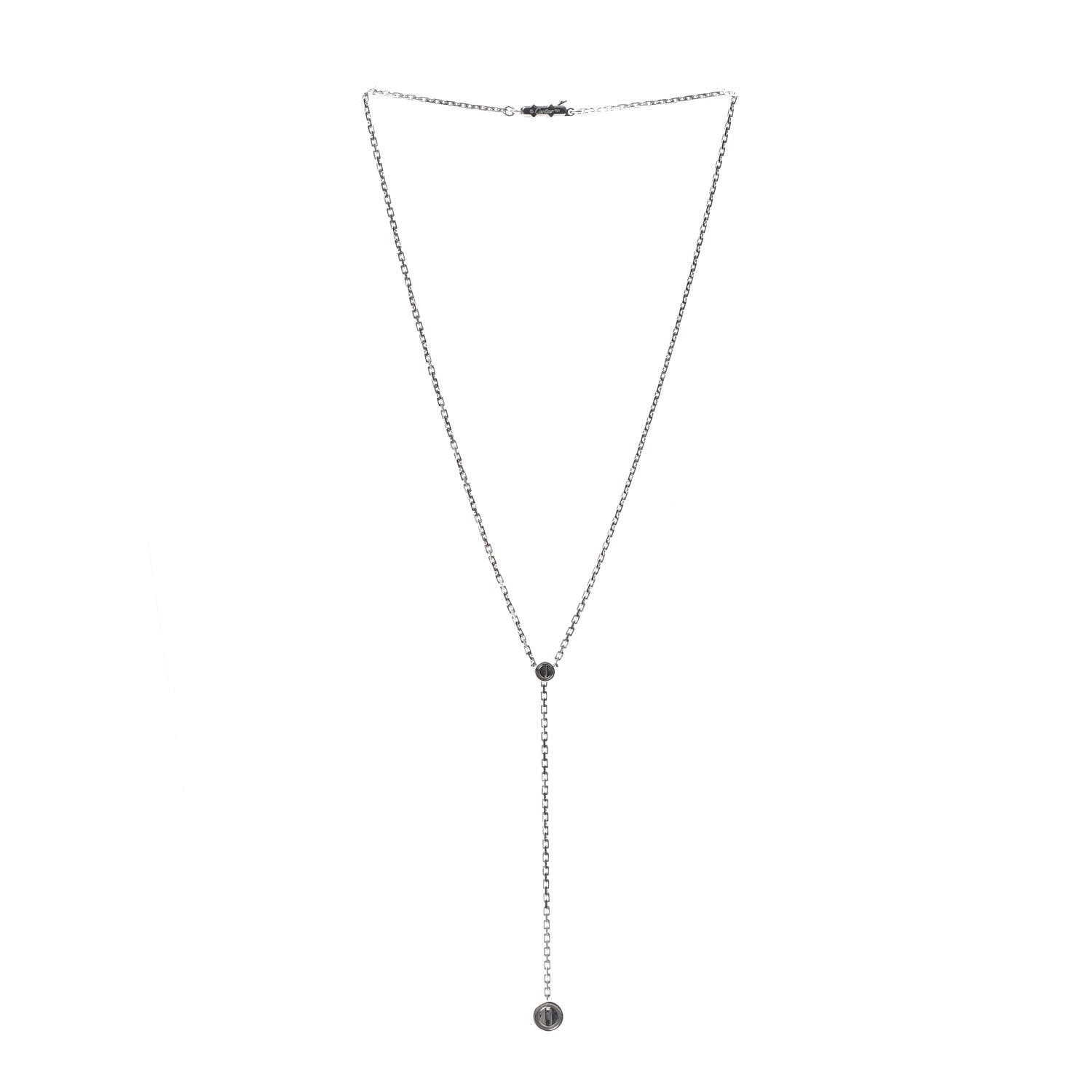 Cartier 18K White Gold LOVE Drop Necklace 3 of 7