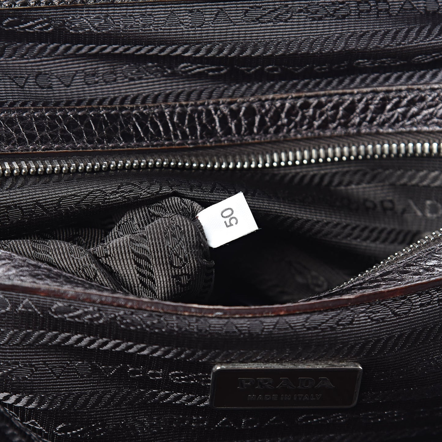 Vitello Daino Antik Frame Bag Piombo