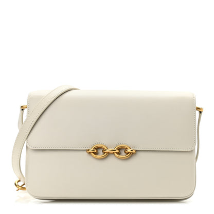 Saint Laurent Smooth Calfskin Le Maillon Satchel Crema Soft 1 of 9