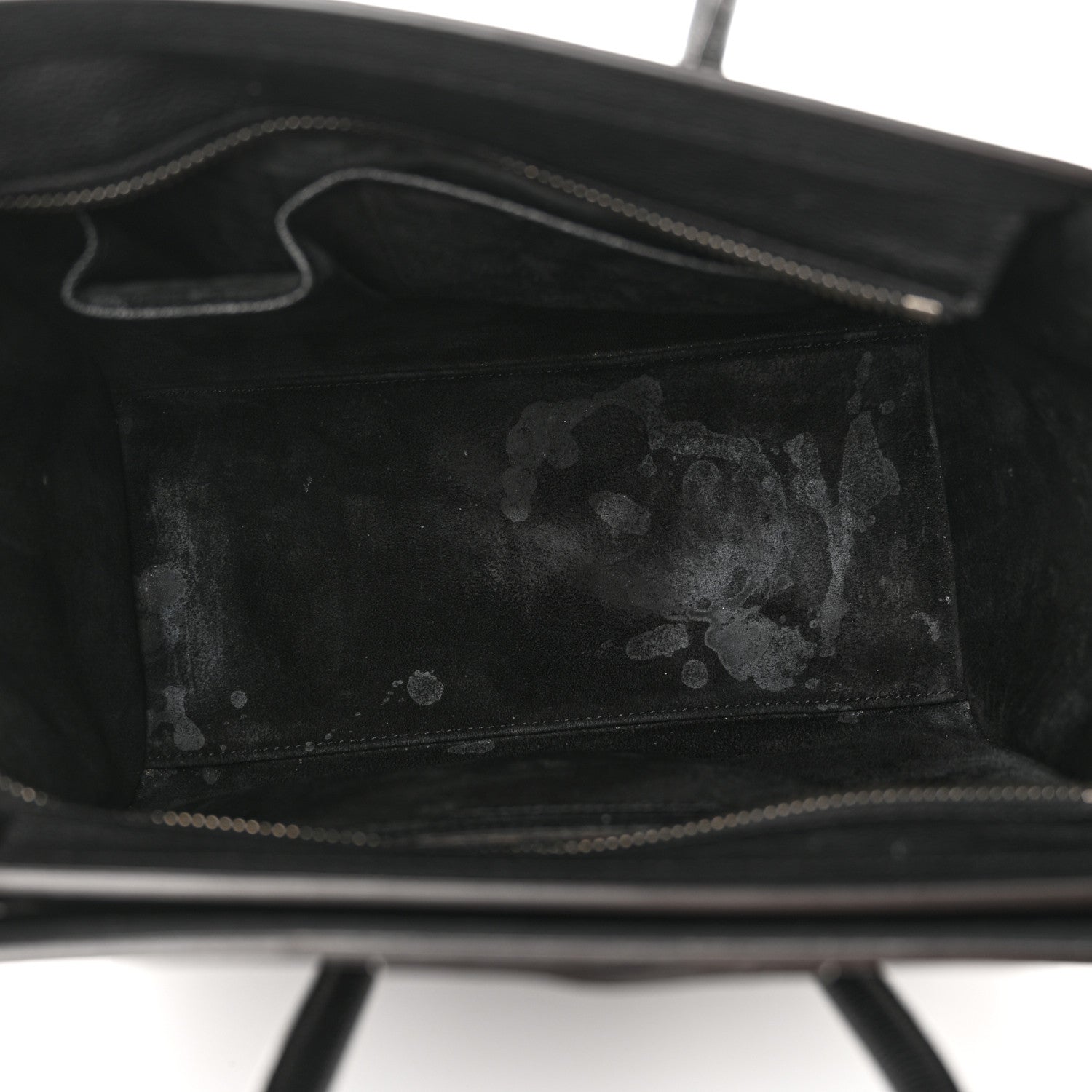 Celine Drummed Calfskin Micro Luggage Black 5 of 19