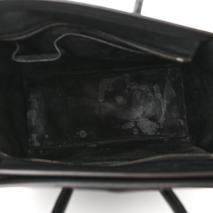 Celine Drummed Calfskin Micro Luggage Black 5 of 19