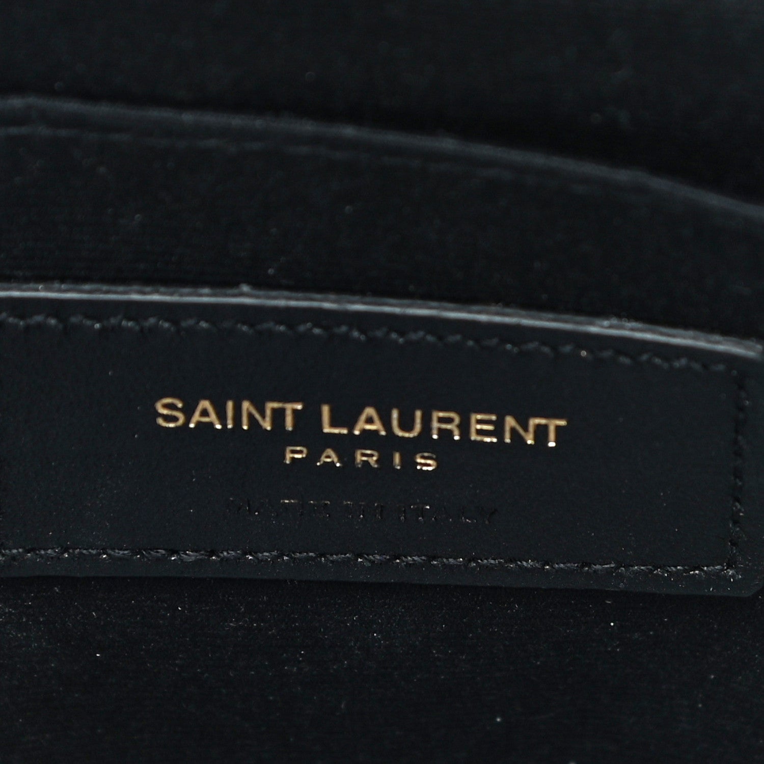 Saint Laurent Calfskin Matelasse Chevron Monogram A5 Wristlet Black 6 of 12