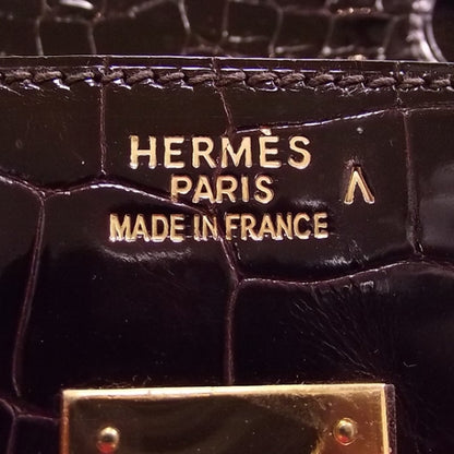 Hermes Crocodile BIRKIN 35 Burgundy 11 of 13