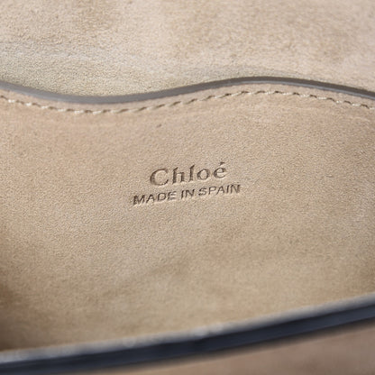 Chloe Suede Calfskin Small Faye Shoulder Bag Black 7 of 10