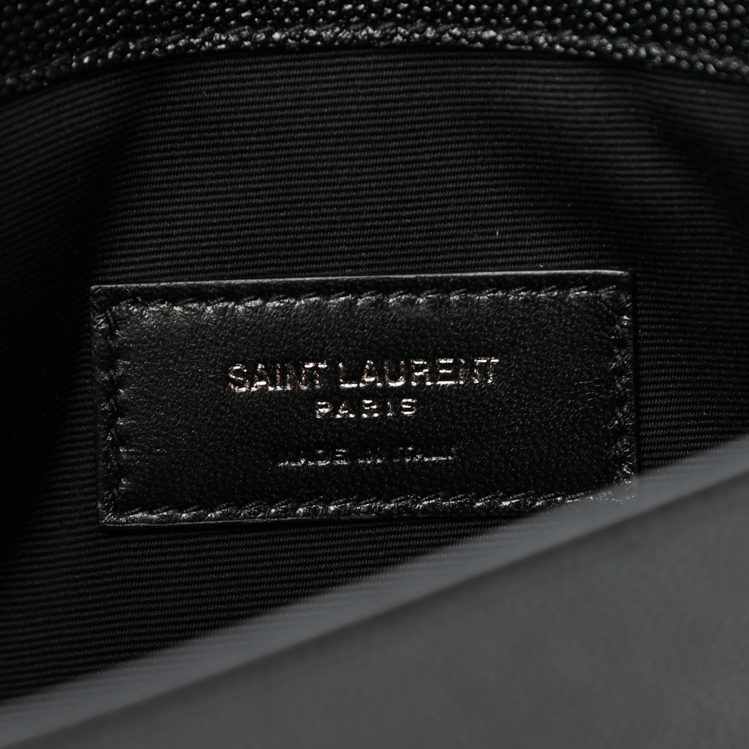 Saint Laurent Grain De Poudre Uptown Pouch Black 6 of 8