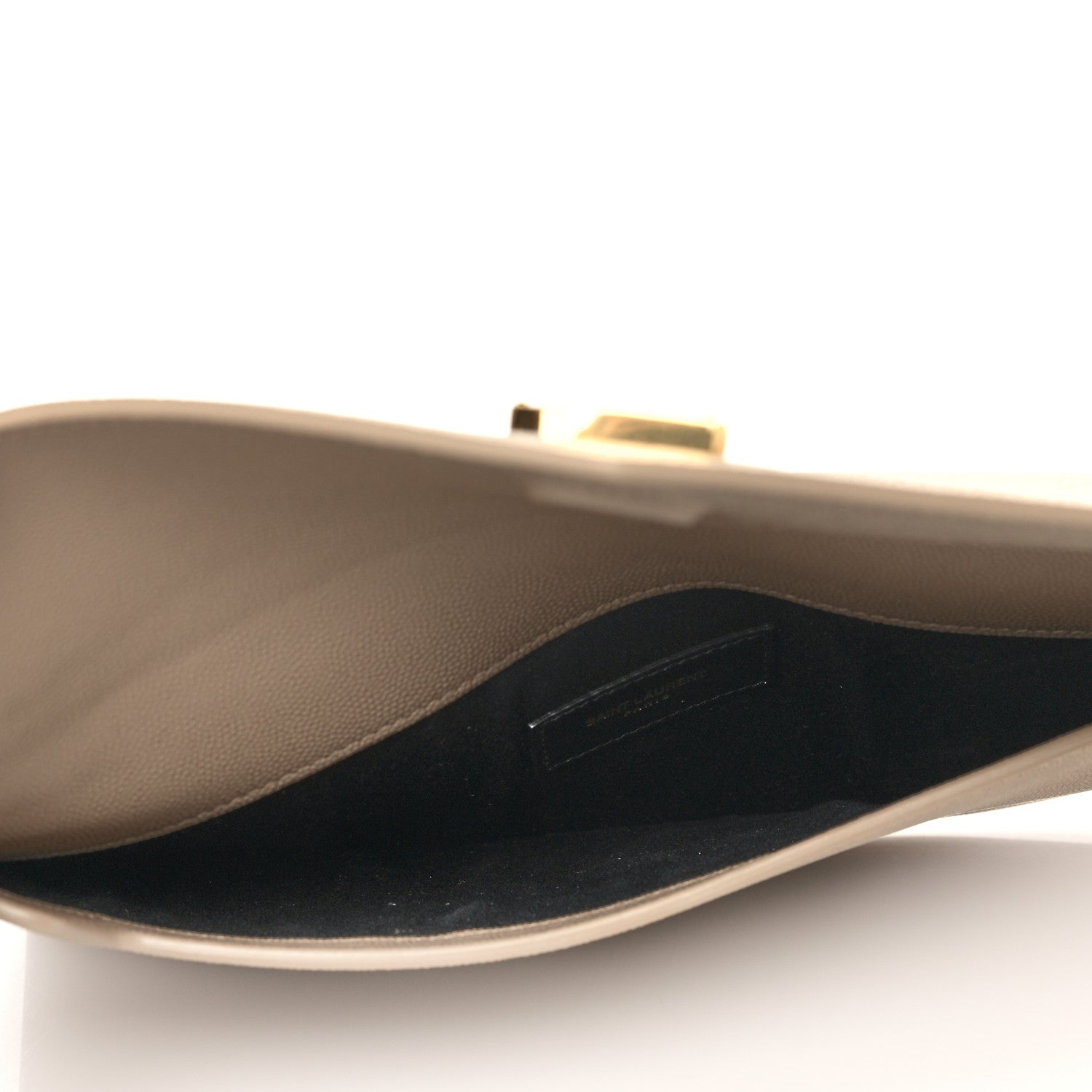 Saint Laurent Grain De Poudre Uptown Pouch Dark Beige 5 of 7